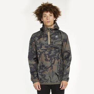 K-WAY LE VRAI 3.0 LEON HALF ZIP MEN'S JACKET CAMO